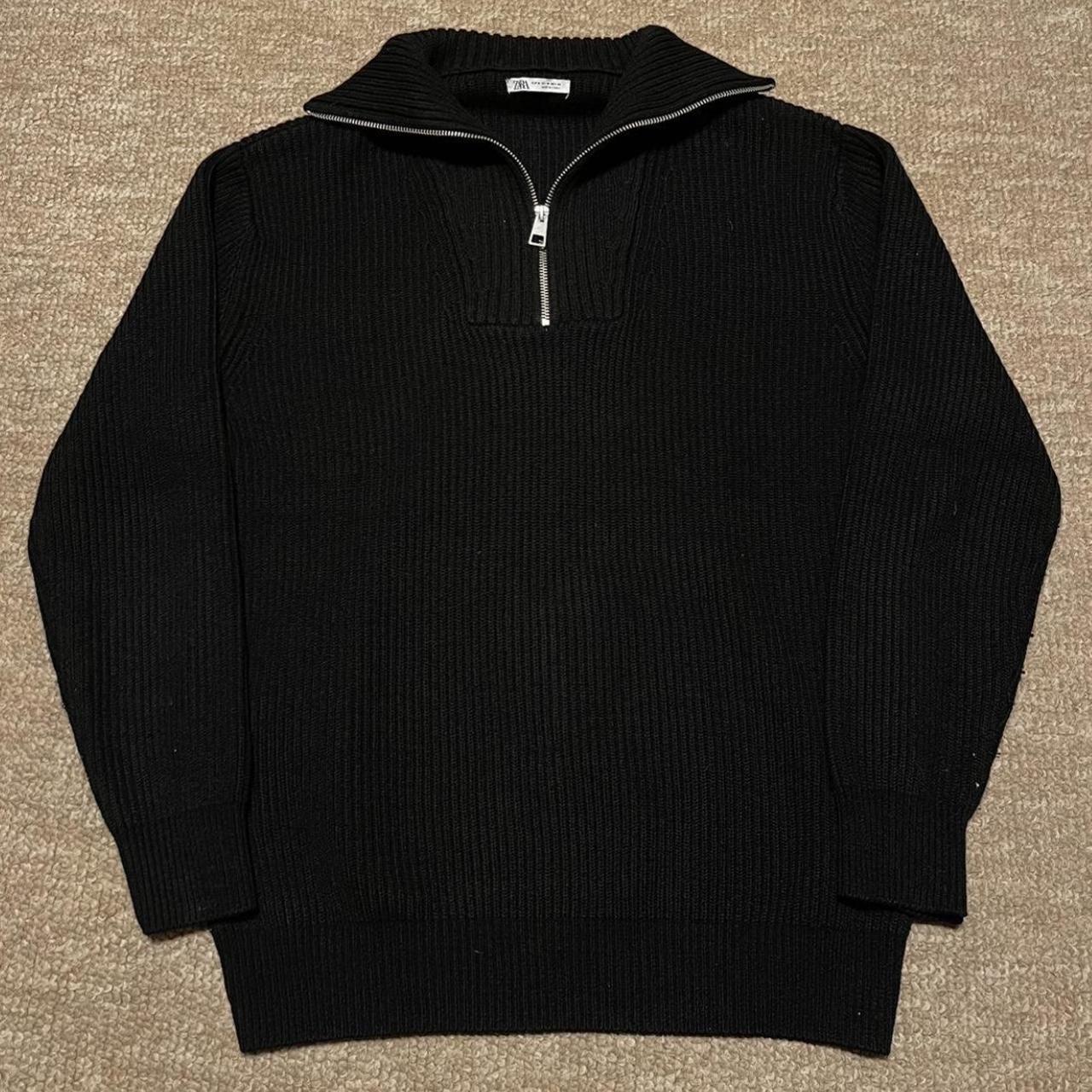 Zara Men's Black Jumper | Depop