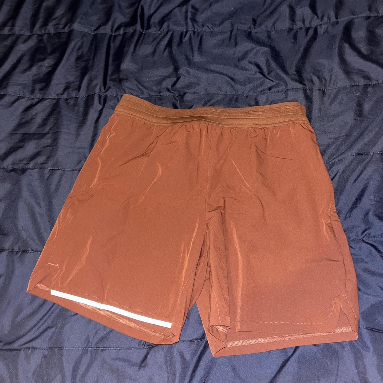 Brand New Alphalete Shorts With Tags Size M Maroon... - Depop