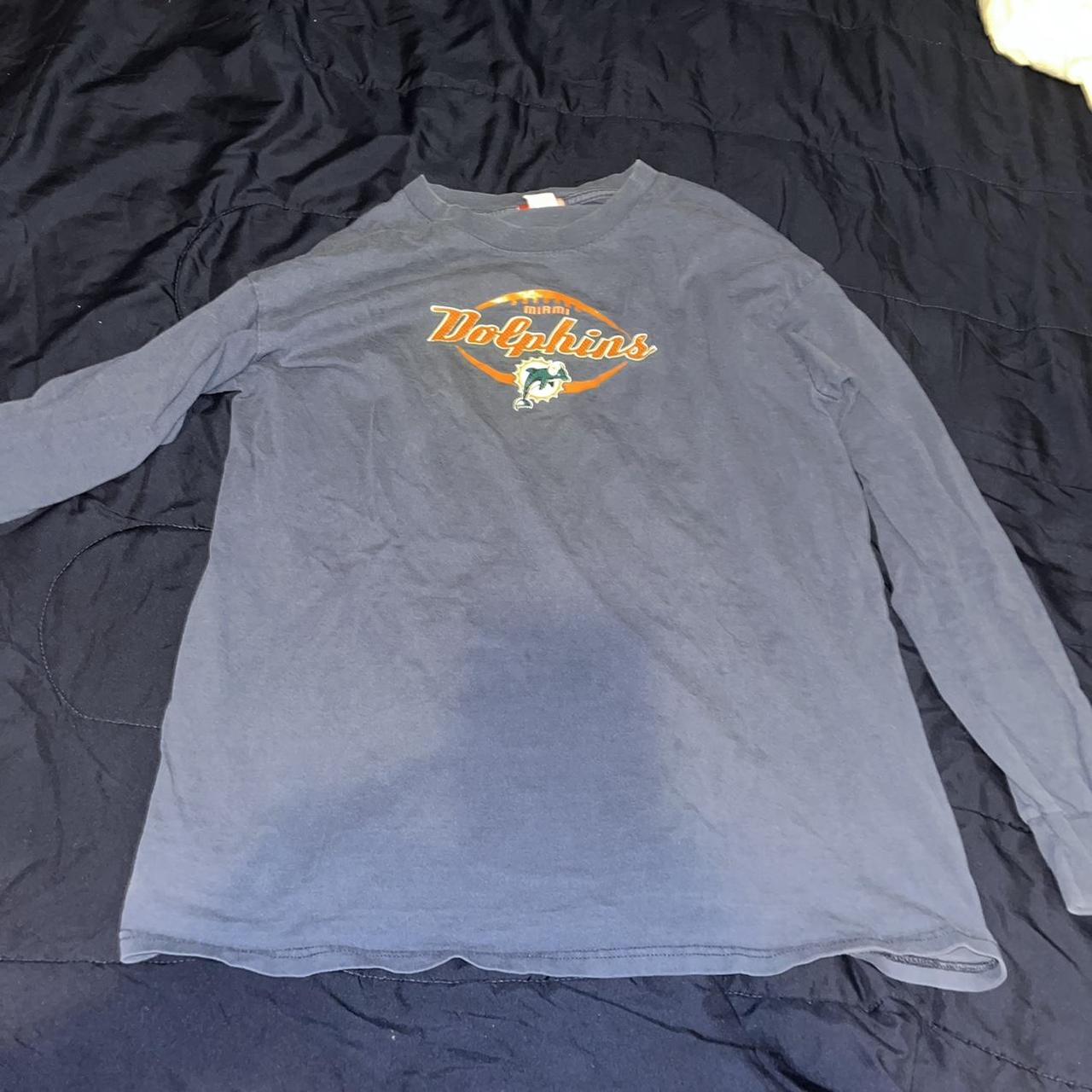 Vintage Miami Dolphins Reebok Old Logo Long Sleeve - Depop