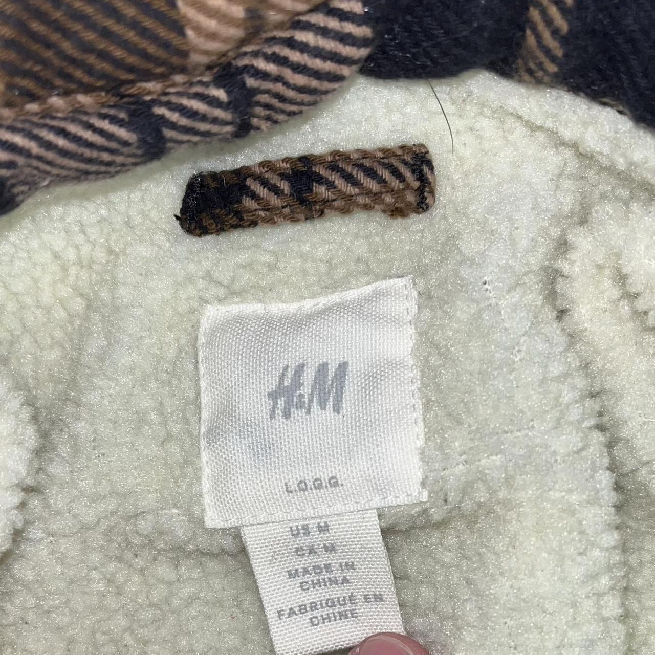 Mens Fleece lined flannel from H and M No flaws like... - Depop