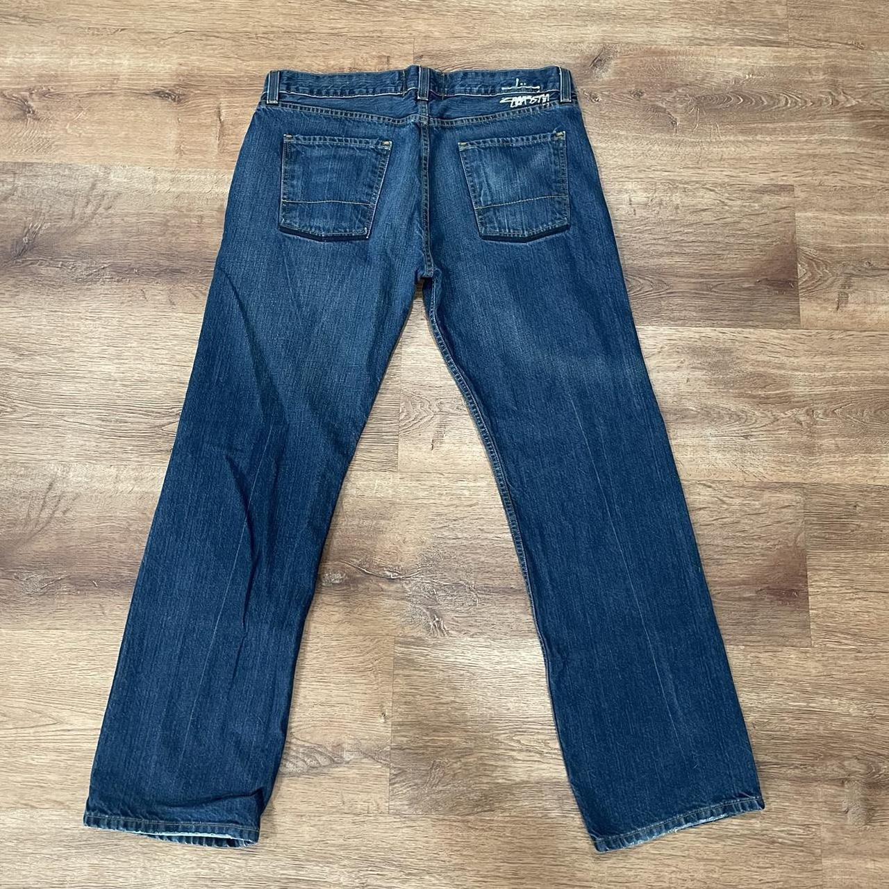 Stüssy Men's Blue and Navy Jeans | Depop