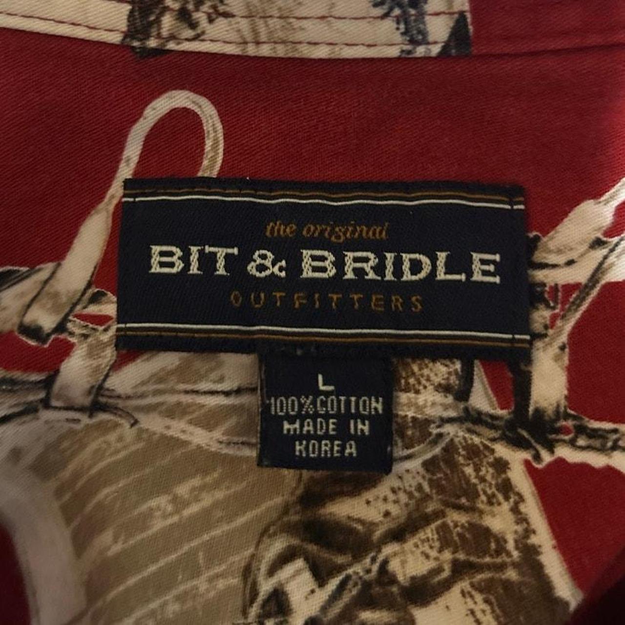 Source Unknown Men's Shirt - Red/Cream - L – Bit … - image 3