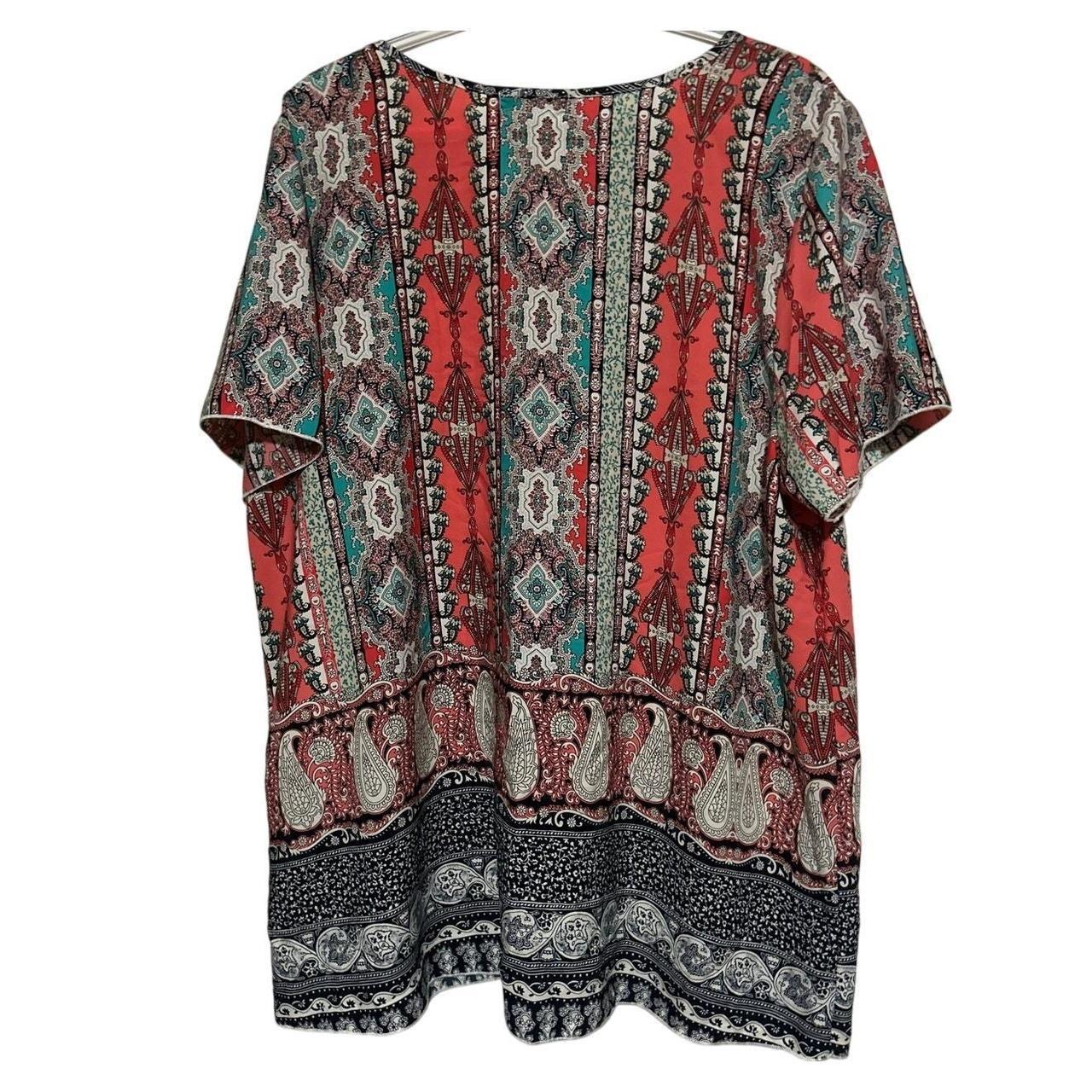 Source Unknown Women's Blouse - Orange/Multi - XX… - image 2