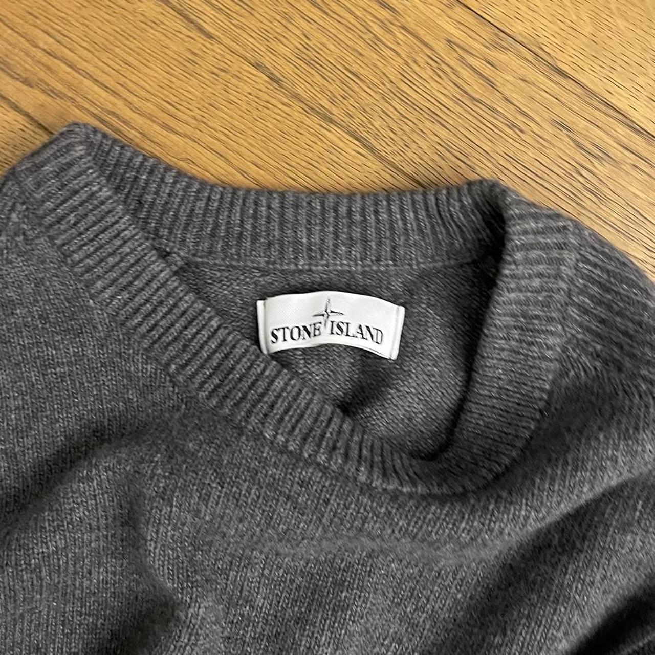 Lovely 2021 stone island knitted jumper Grey Fits... - Depop