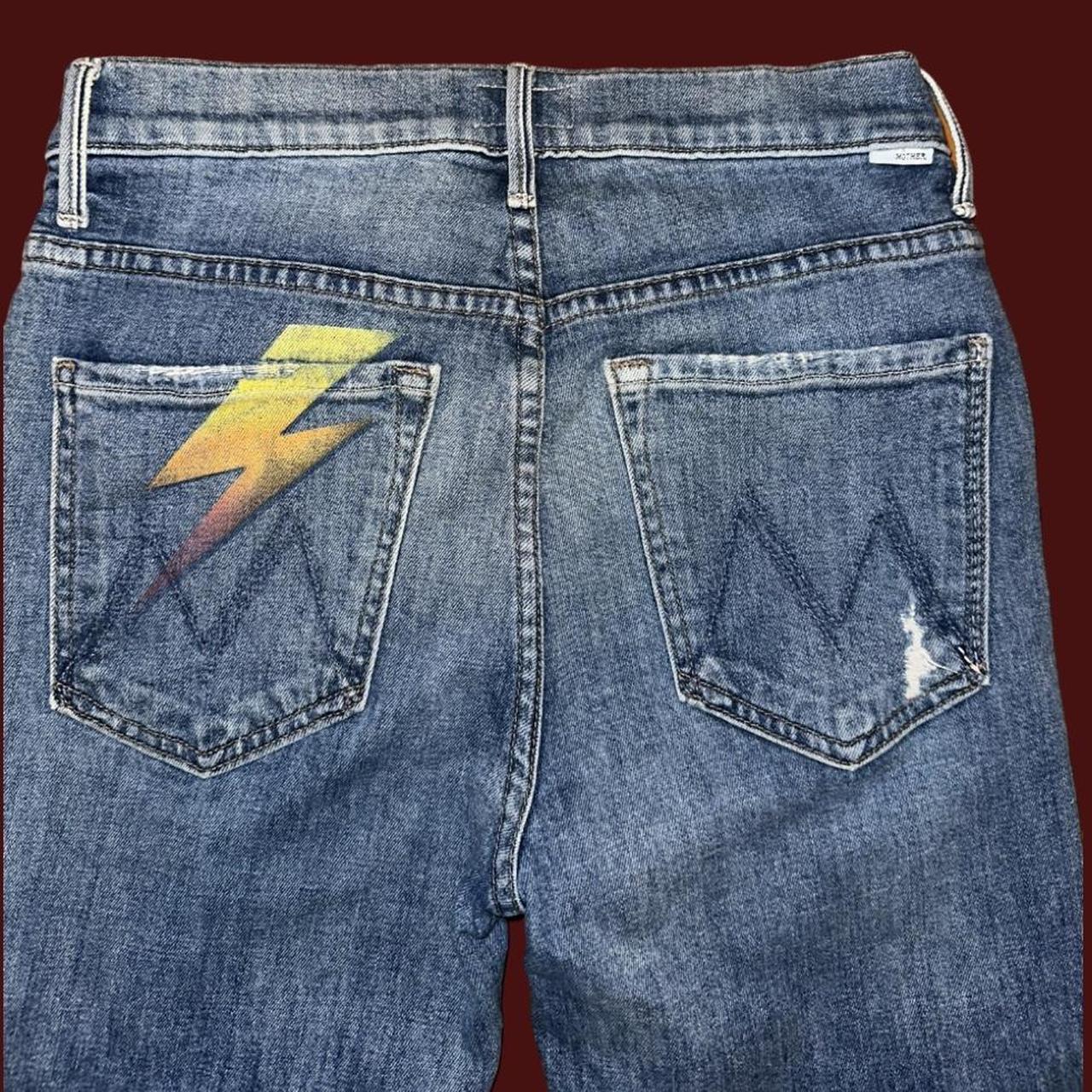 Mother light bolt skinny jeans Depop