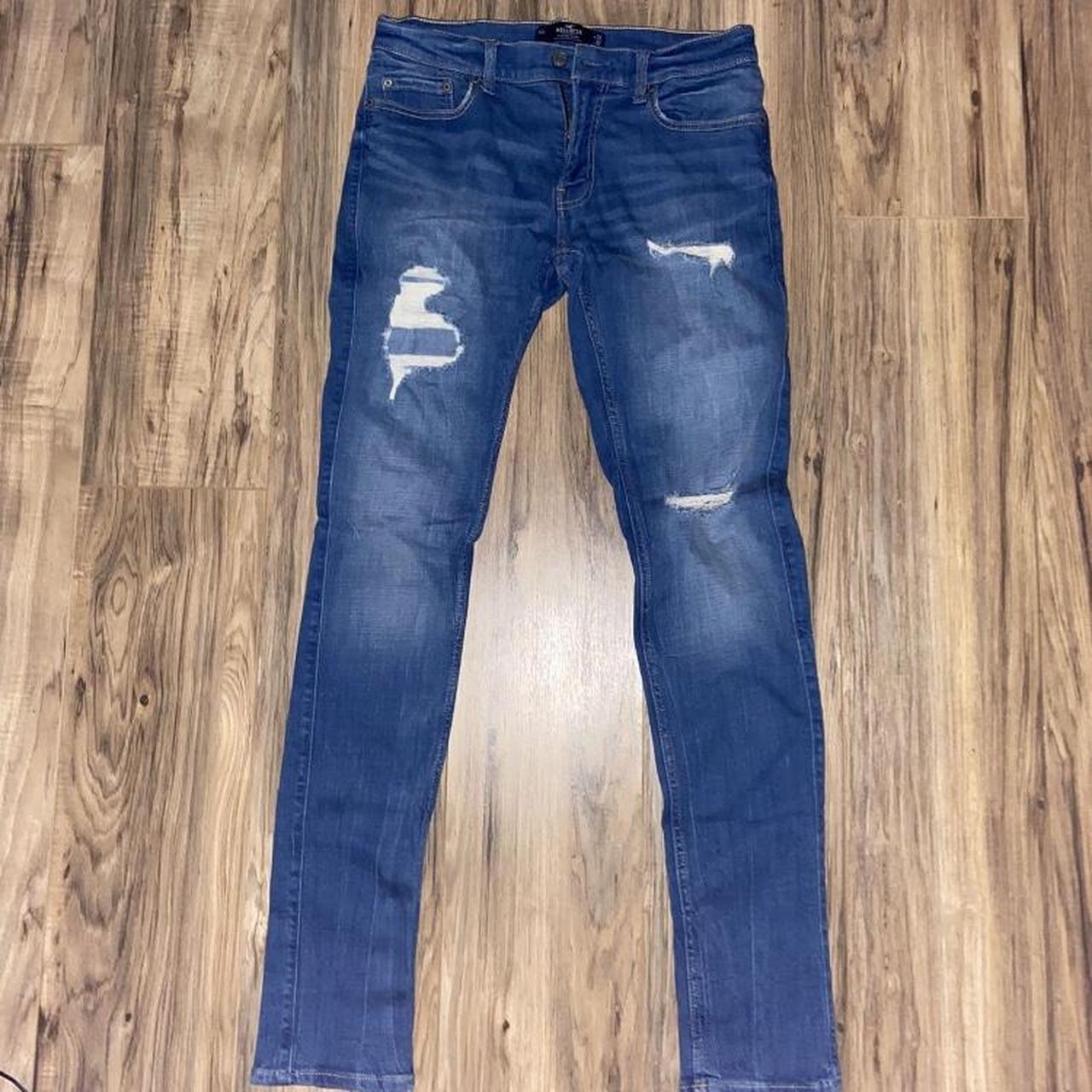 Hollister jeans 32x32 stacked skinny Excellent... Depop