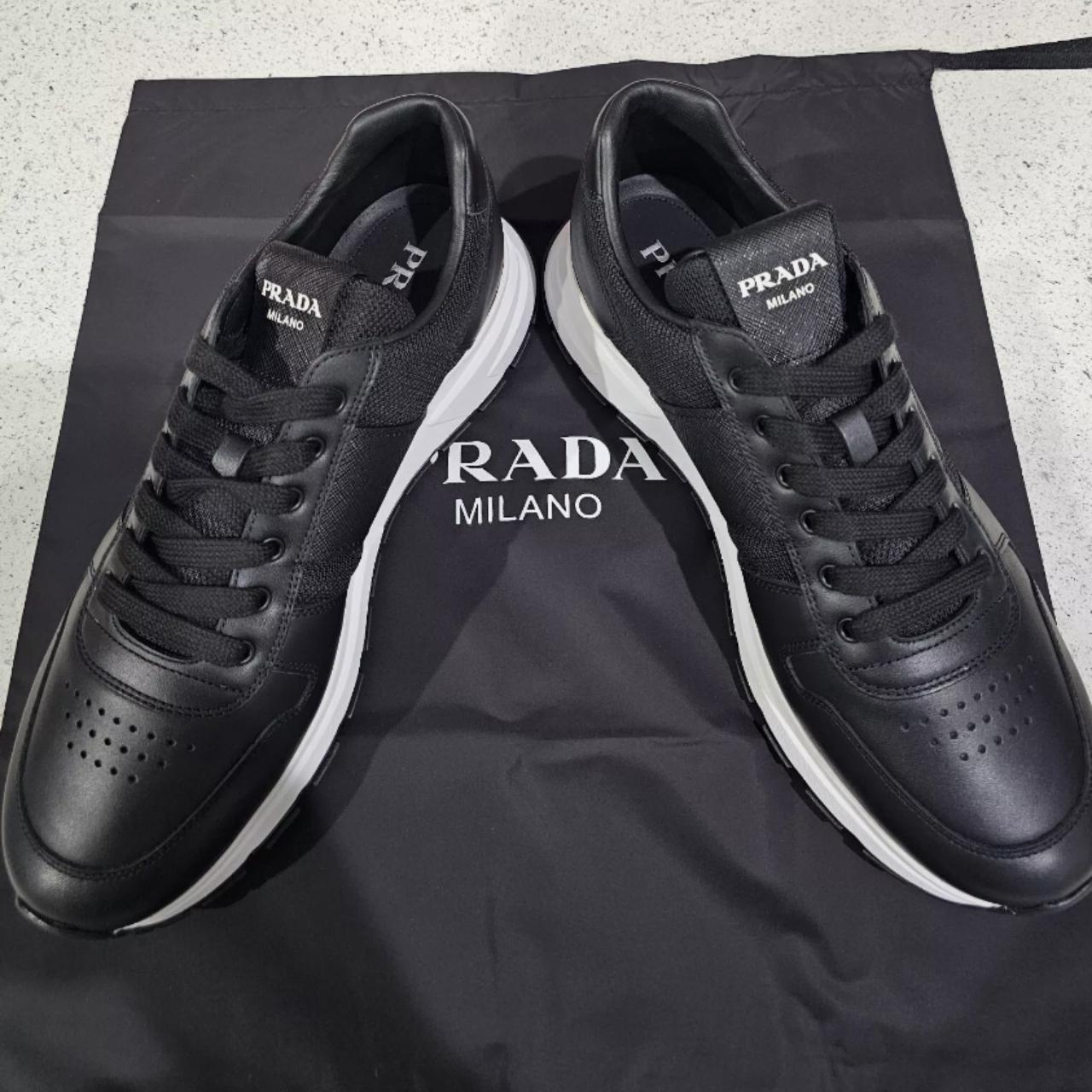 Prada Sneaker Prada Runners Mens Black Prada NYLON RUNNERS HBX