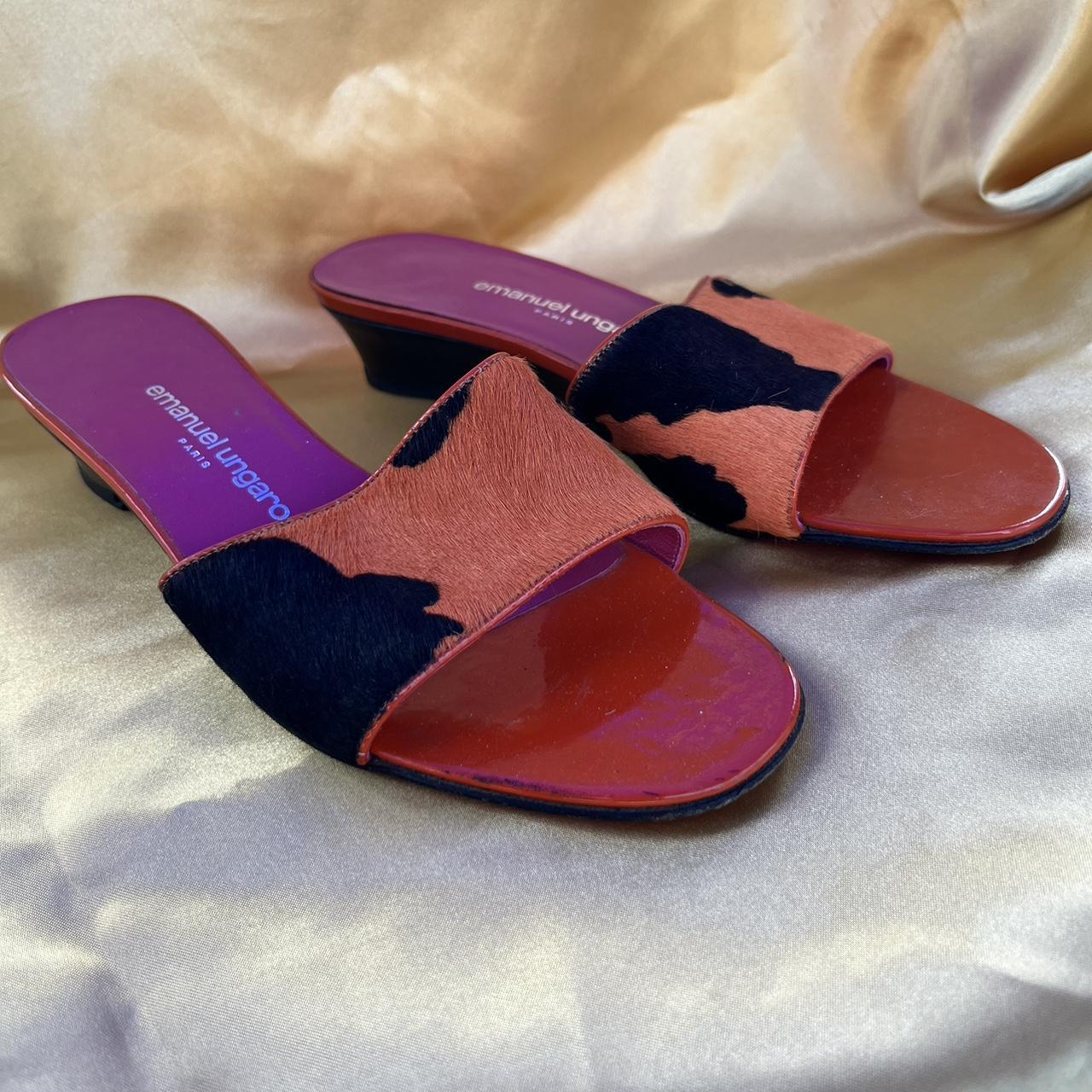 Emanuel Ungaro Women's Pink and Orange Sandals