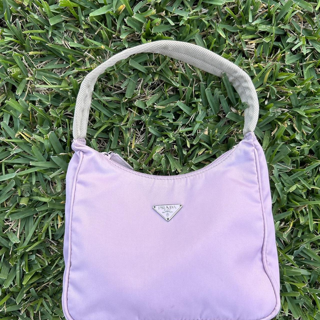 Prada Women's Pink and Purple Bag | Depop