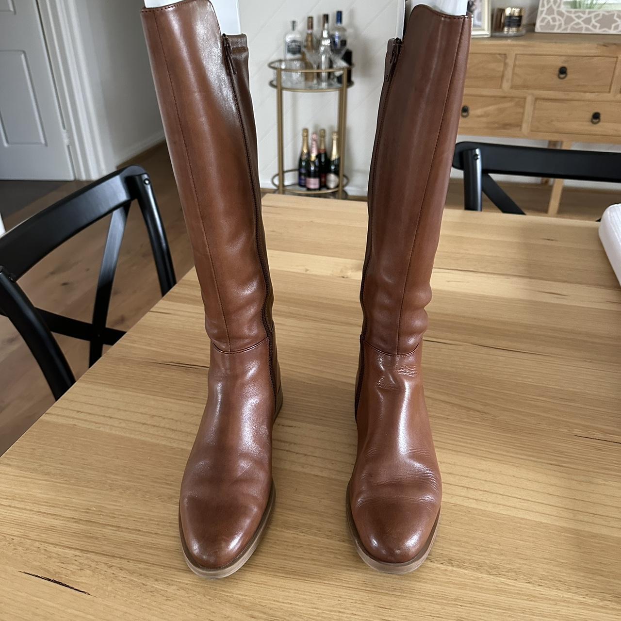 Brand New leather boots Size 37 - Depop