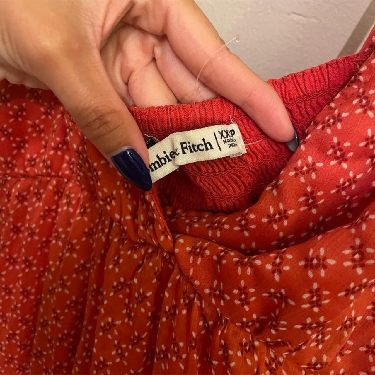 Abercrombie & Fitch Women's Dress - Red/Orange - … - image 3