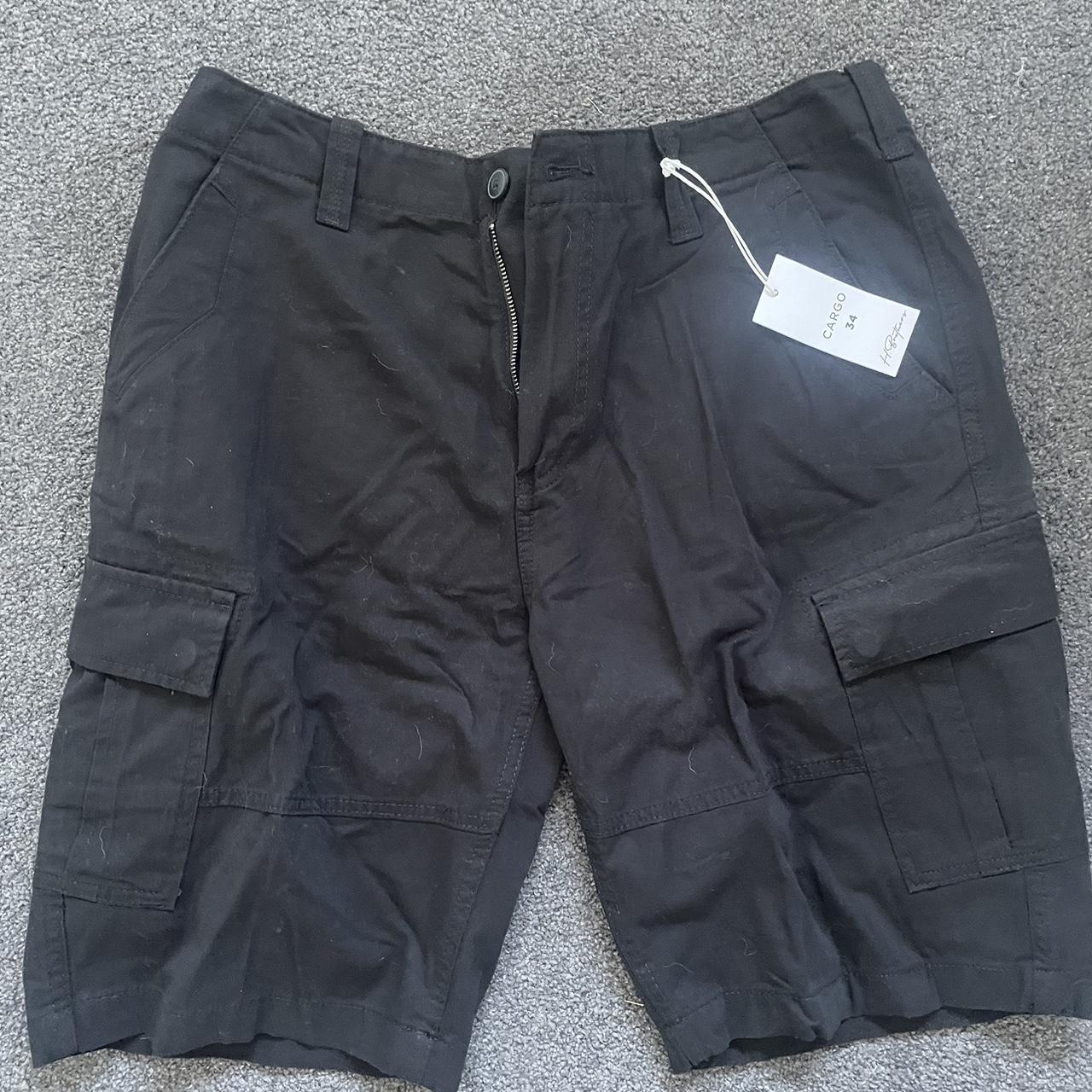 Black Cargo Shorts H.Brothers cargo... - Depop