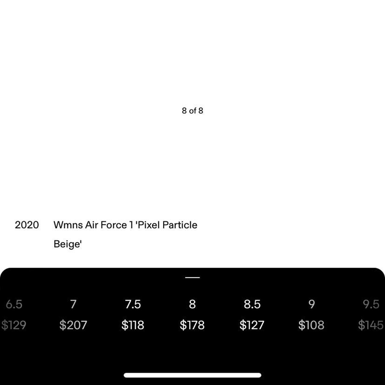 sizeer air force 1 pixel