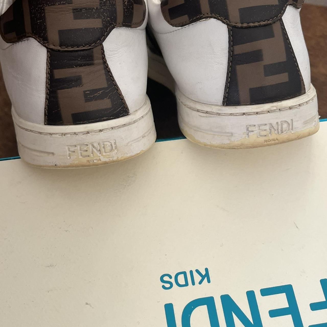 womens white fendi trainers