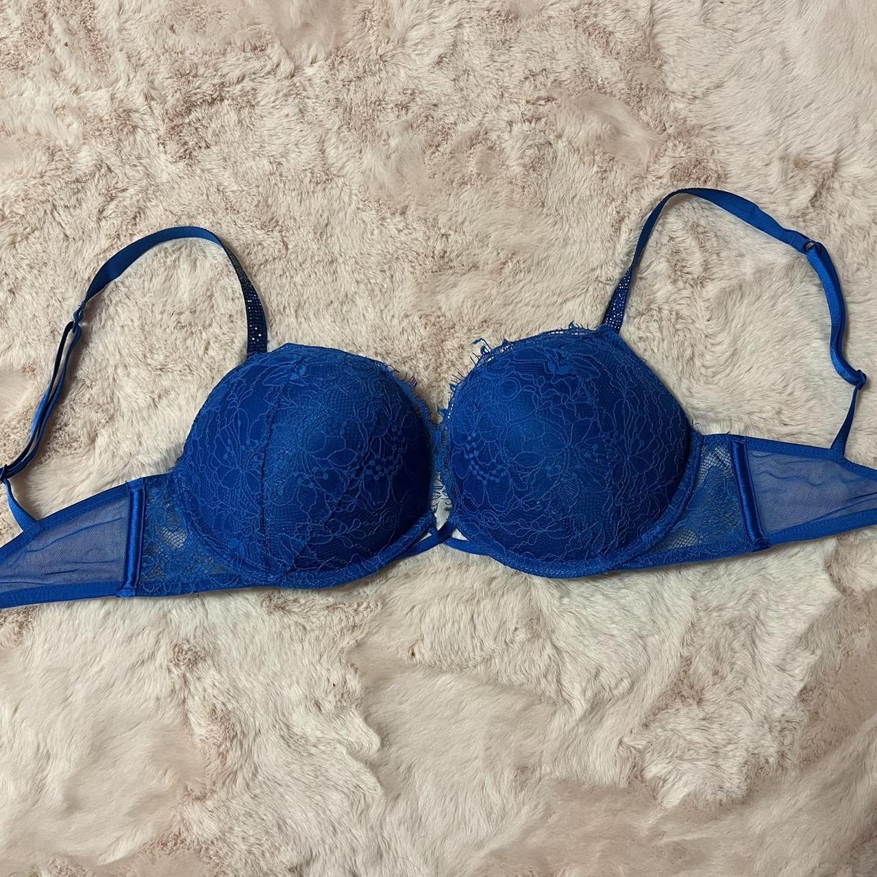 Classic royal blue Victoria's Secret push-up bra