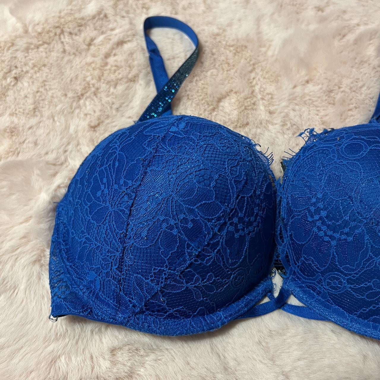 Size 34D/32DD - Victoria's Secret Blue Sparkle Bra NWOT