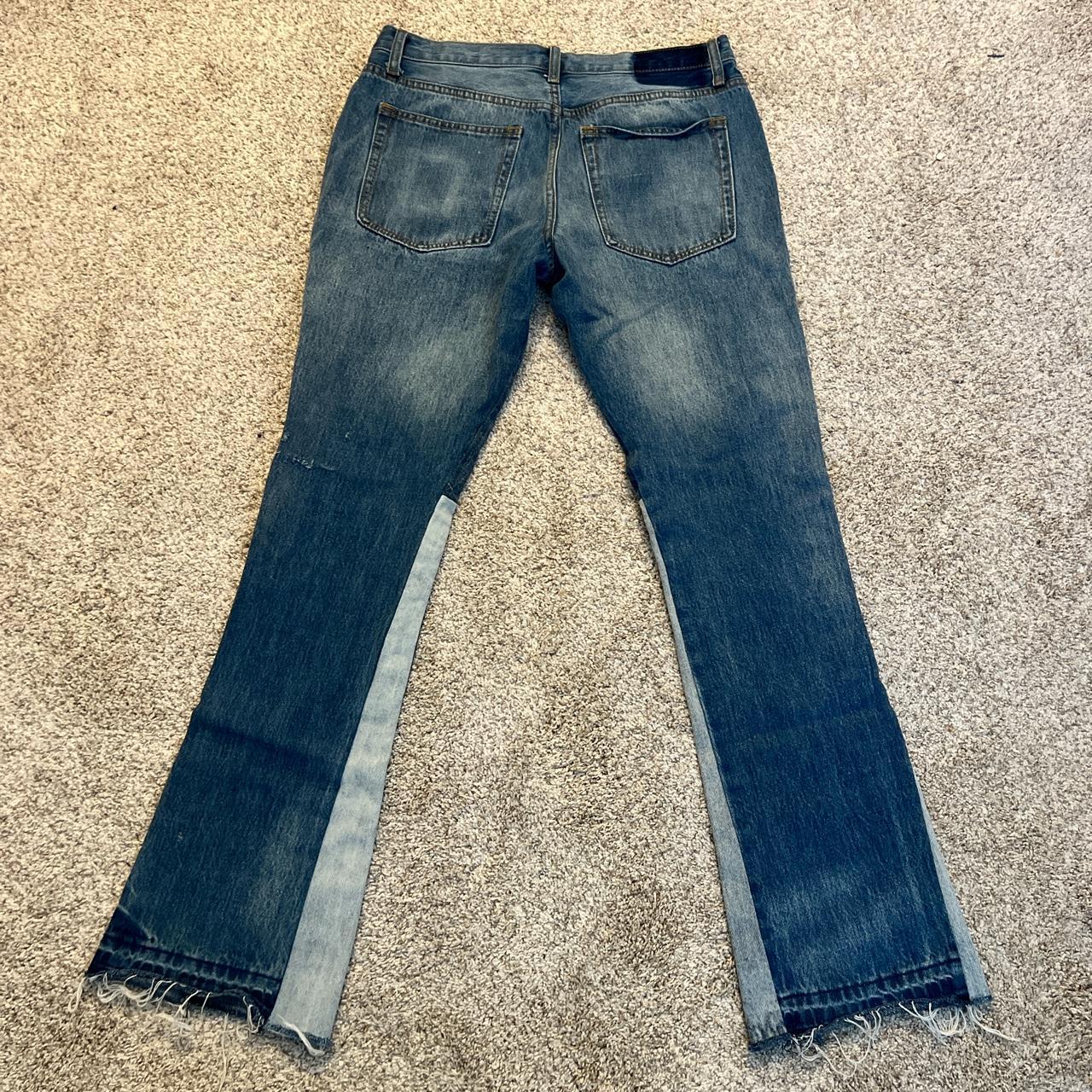 MNML Flared Denim Jeans Size 34 Dm with any... - Depop