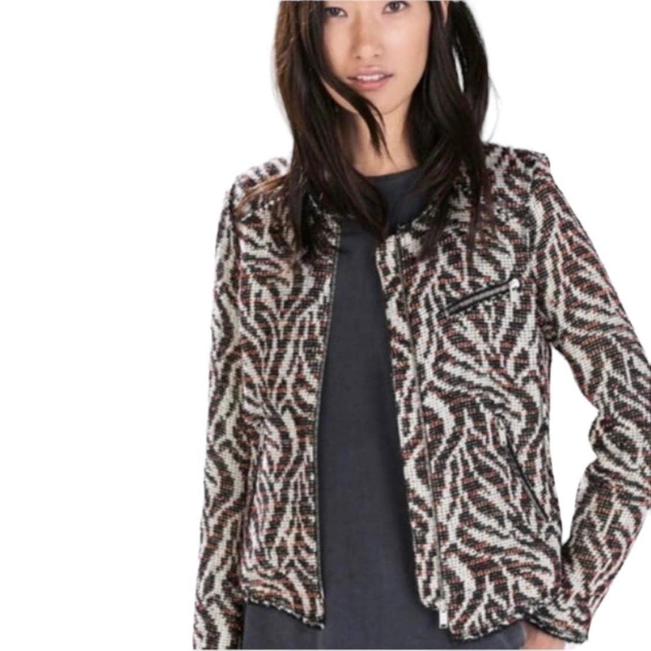 Zara zebra blazer hotsell