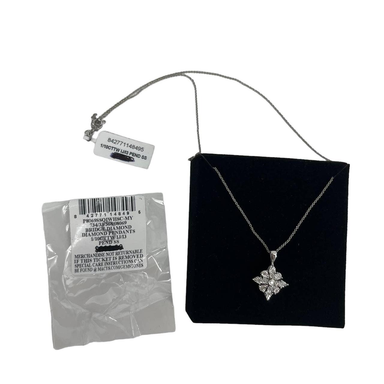 Bridge diamond sales pendant macy's