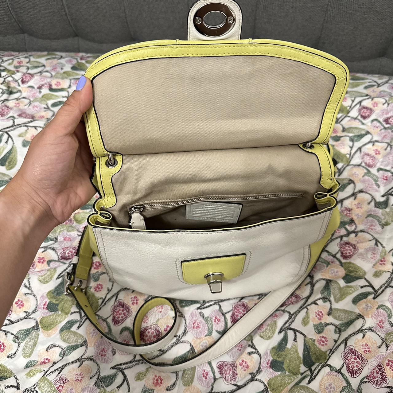 Coach Willis shops Legacy Archival Crossbody Handbag Yellow Grey Silver