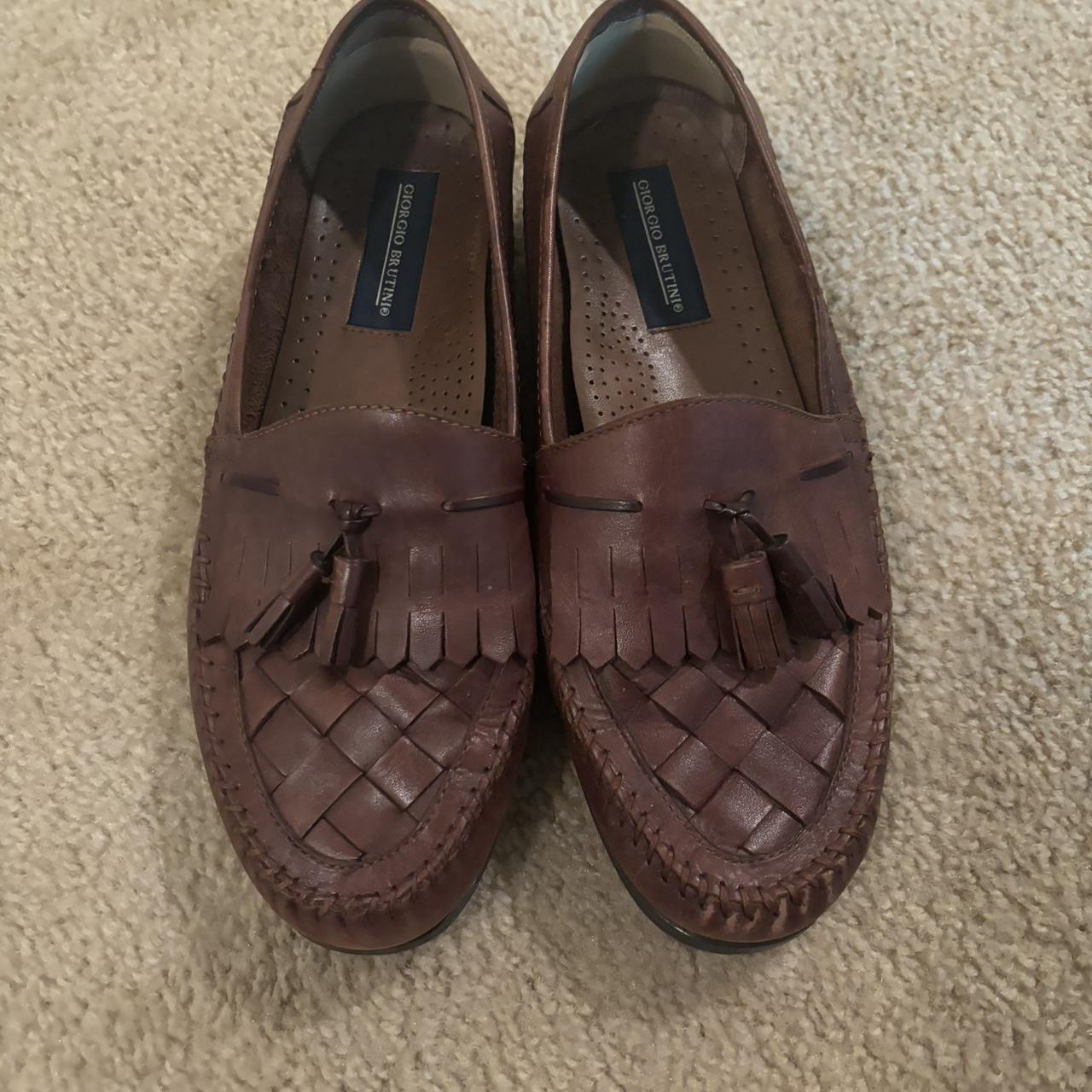 giorgio brutini snakeskin loafers