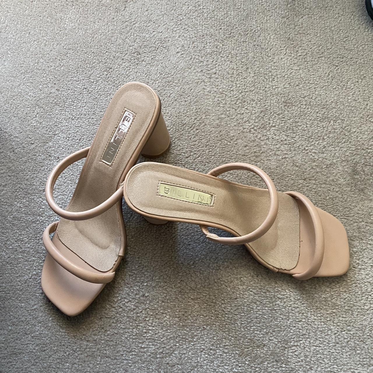 Billini nude block heels heels, great staple pair of... - Depop