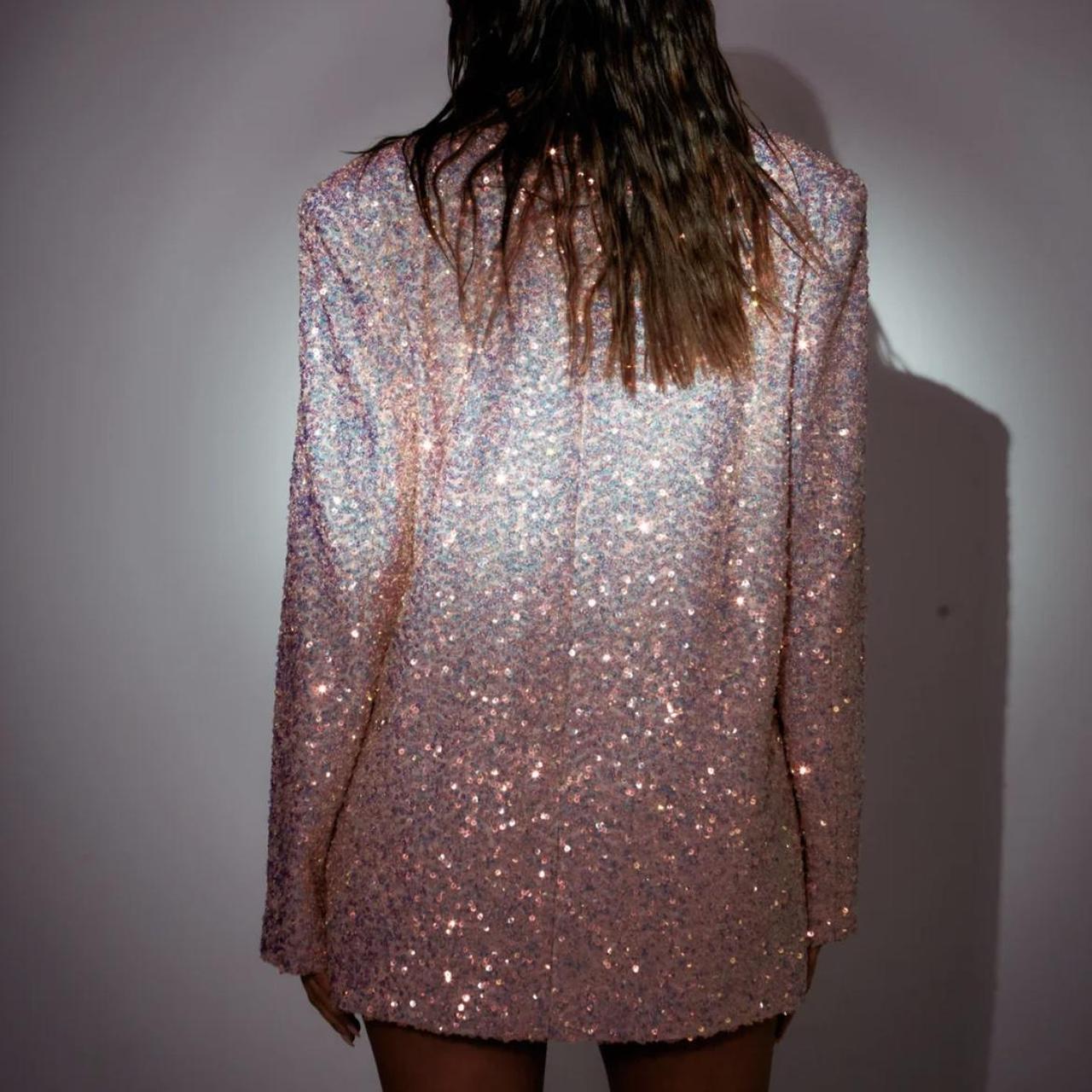 SLA the Label pink sequin blazer dress!! Absolutely... - Depop