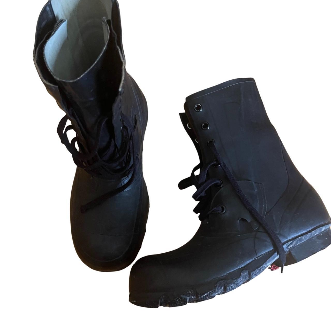 Raf Simons black bata bunny boots/mickey mouse boots... - Depop
