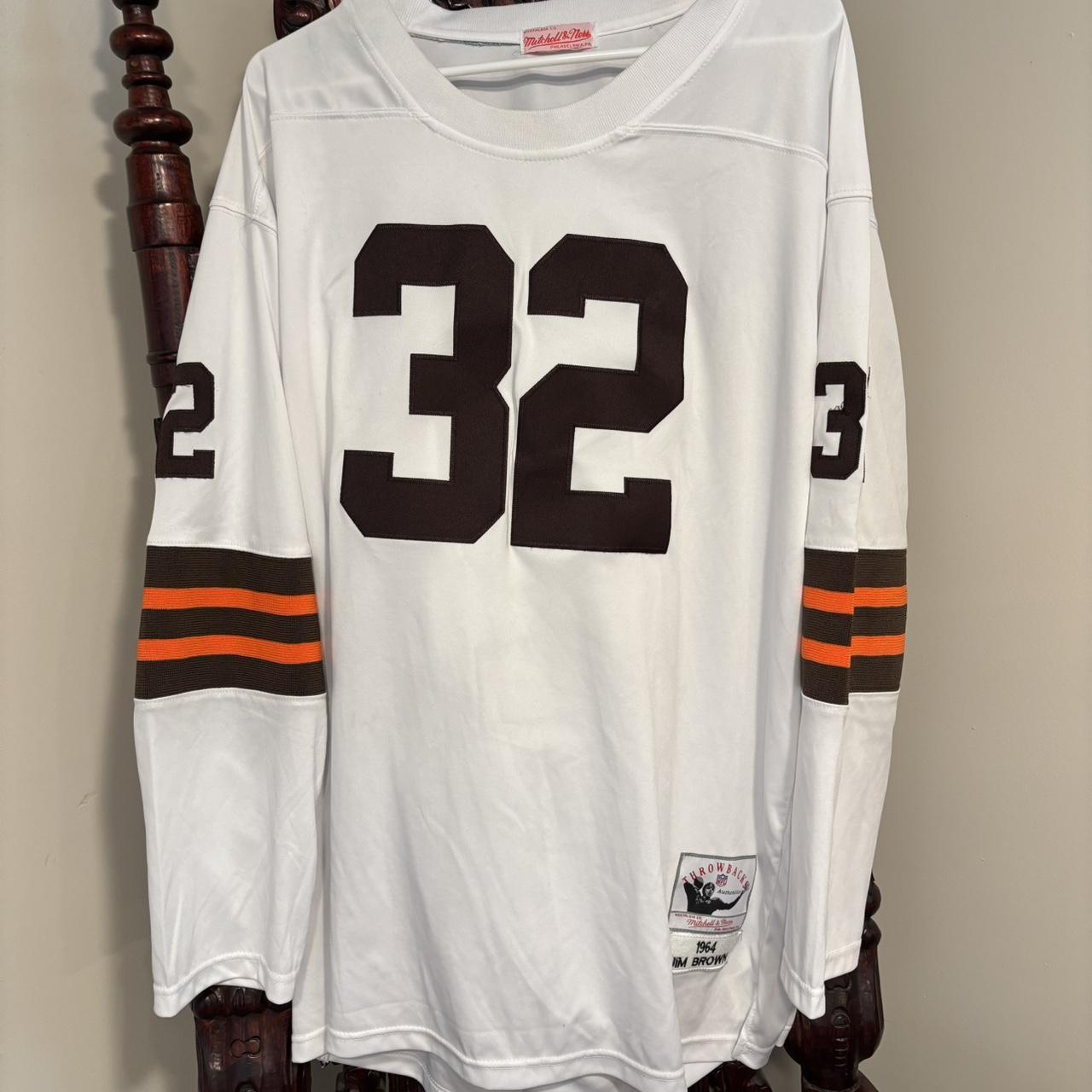 Mitchell Ness Men's Top White 3XL – Jim Brown Cleveland