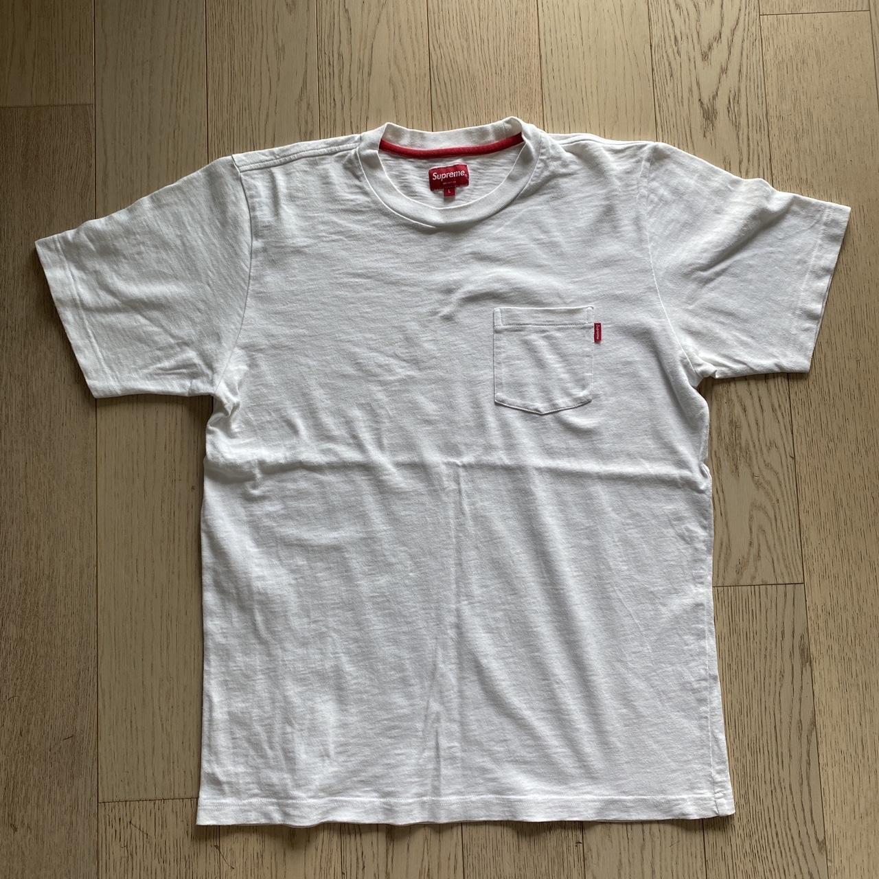 Supreme Pocket Tee SS18 White Men s Large Worn. Depop