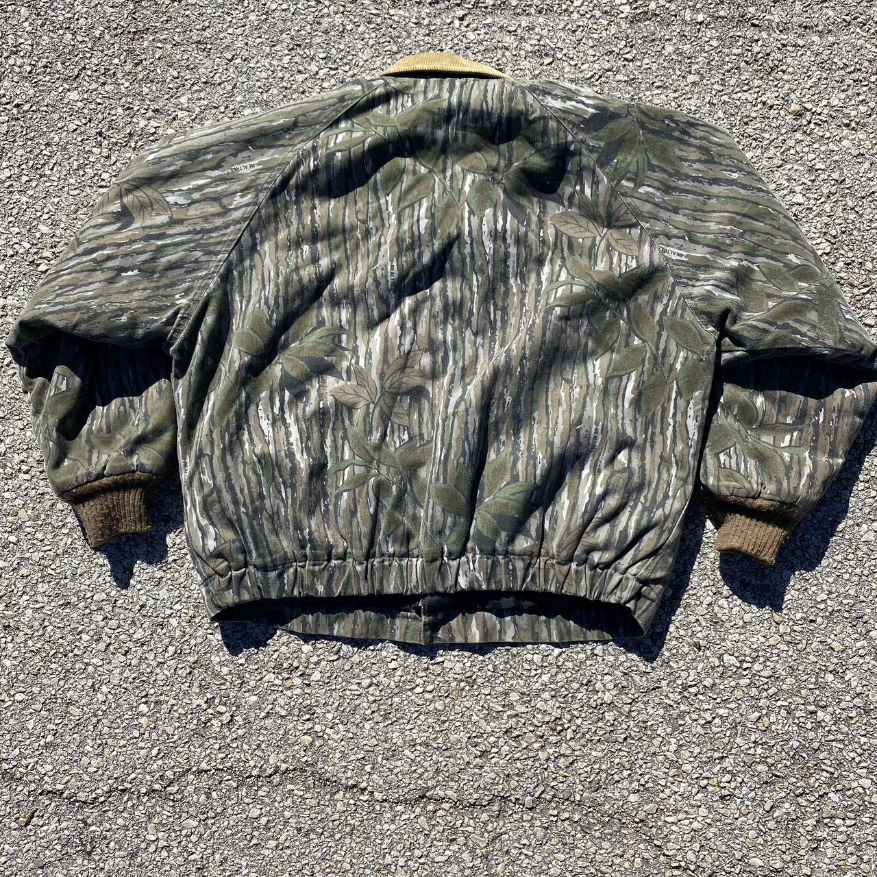 Vintage WALLS camo jacket (real tree) Faded denim... - Depop
