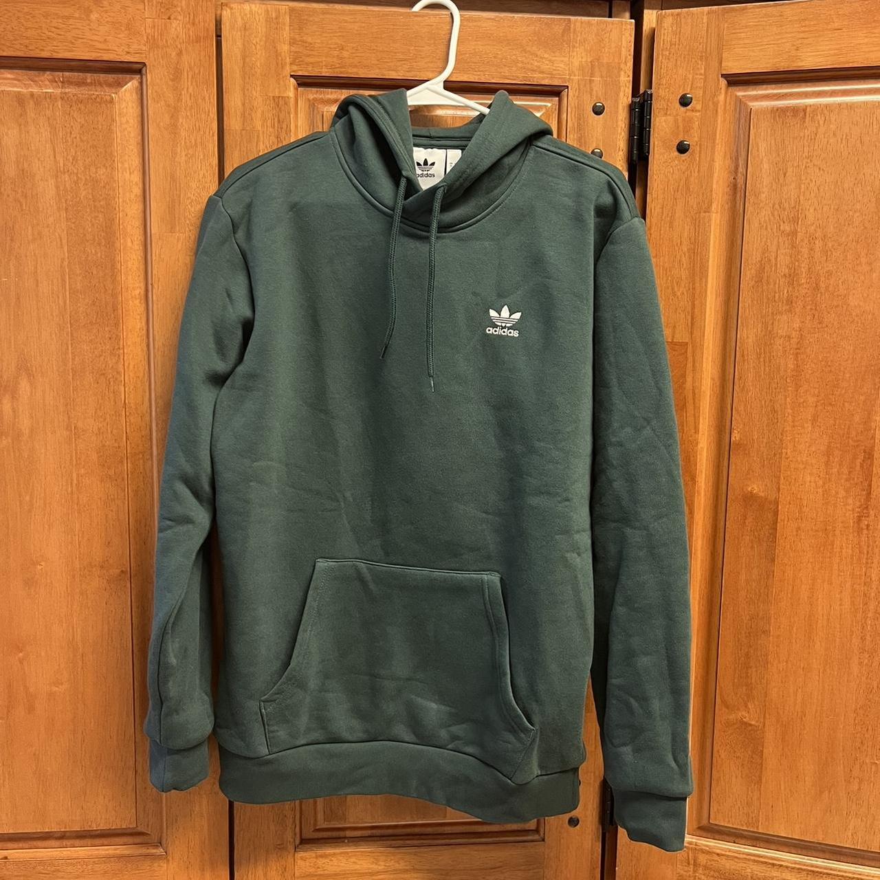 Adidas Men's Green Hoodie Depop