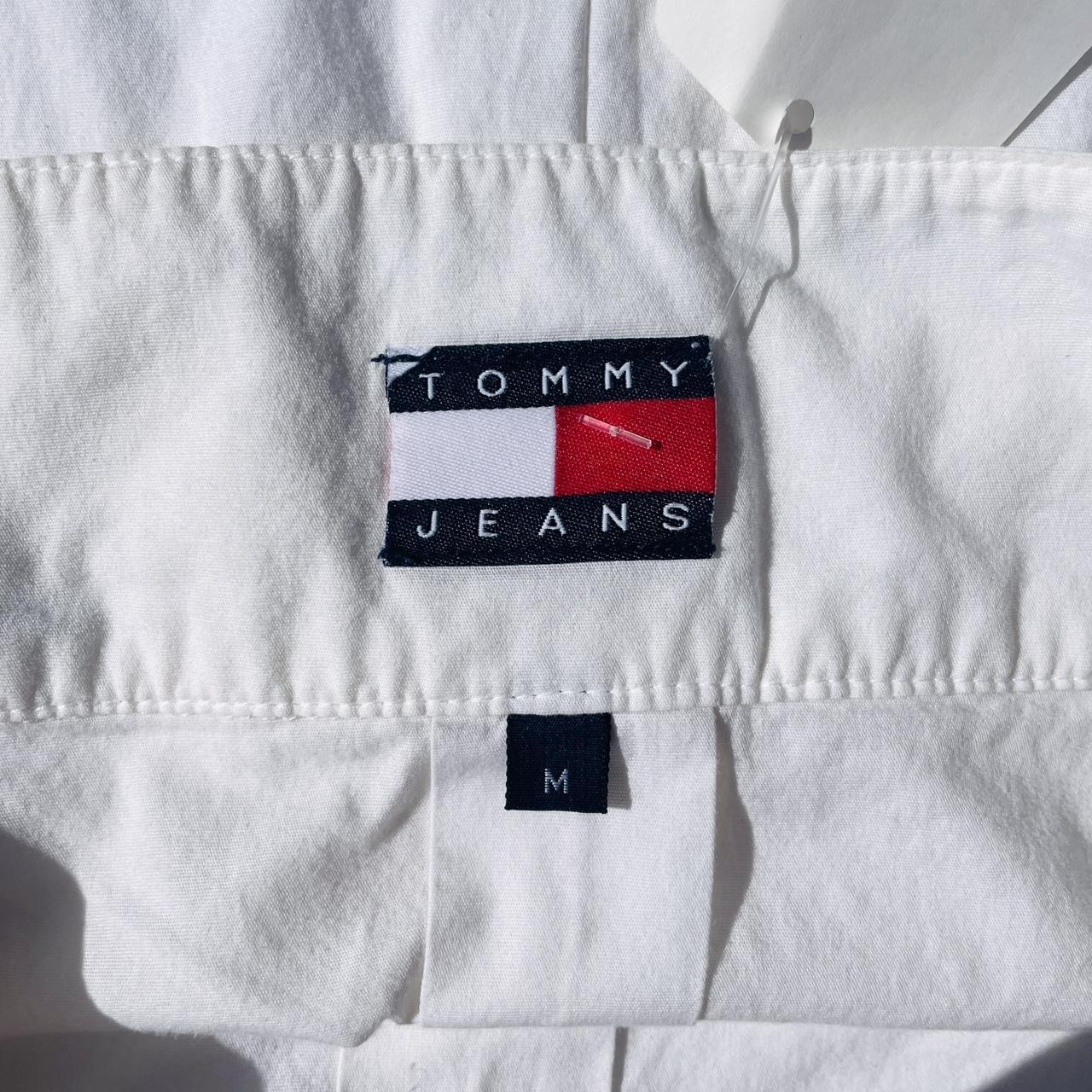 Tommy Hilfiger Y2k Pleated White Mini Skirt with... - Depop