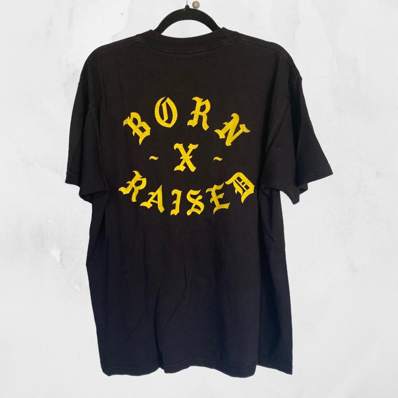 Born x Raised Men's Black and Yellow T-shirt (2)