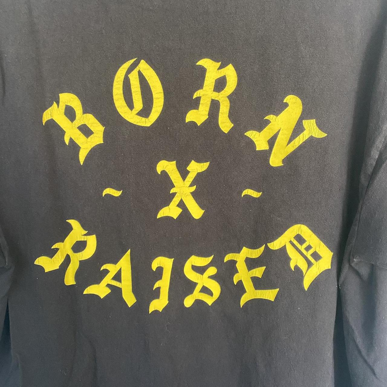 Born x Raised Men's Black and Yellow T-shirt (6)