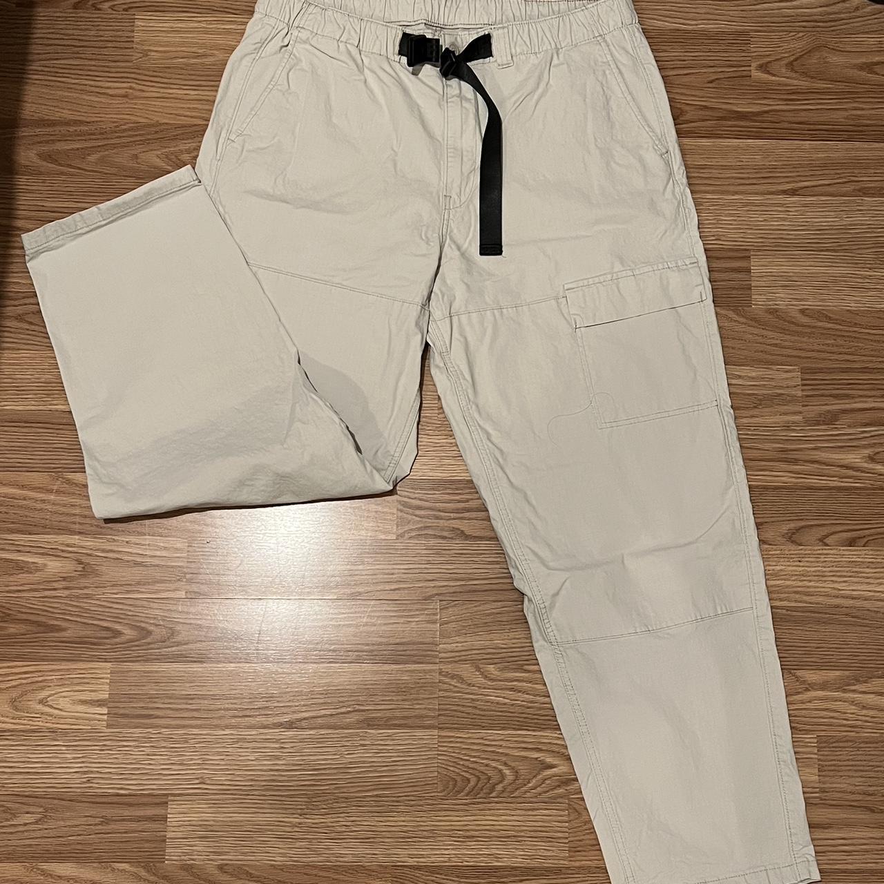 Cream cargo pants outerwear cargos pants Depop