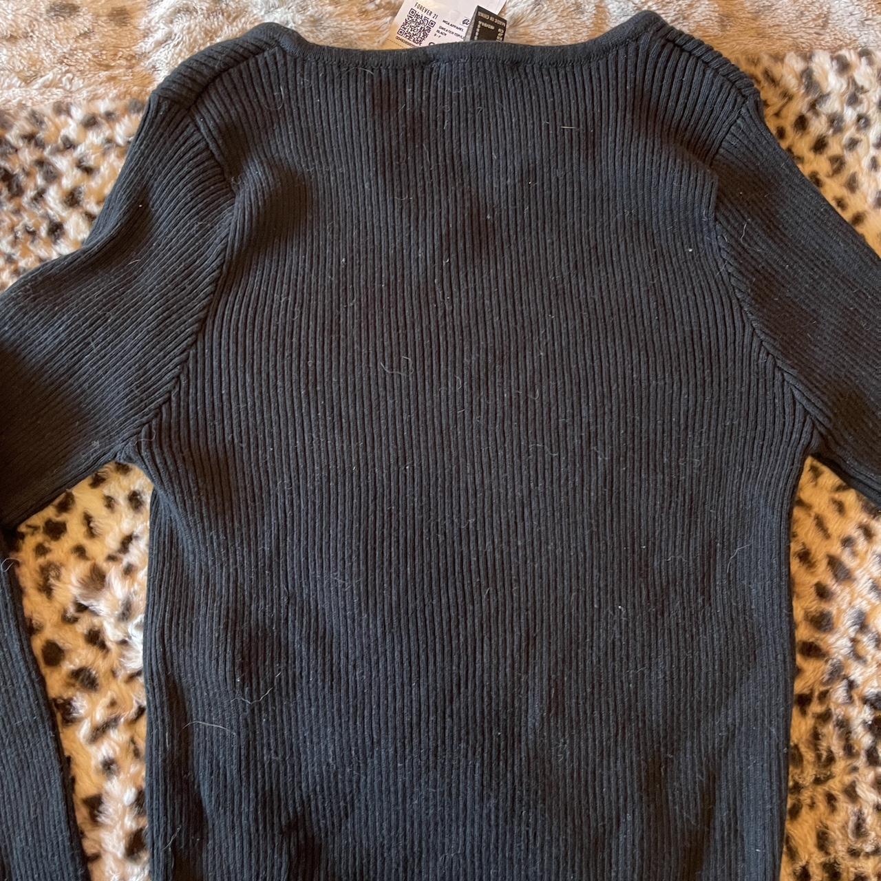 Forever 21 notch neck ribbed top size S. brand new... - Depop