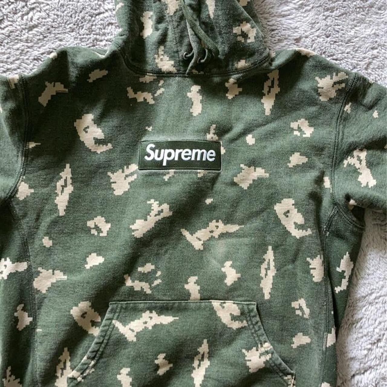 Supreme box logo olive Russian camo hoodie fw 21 , ...