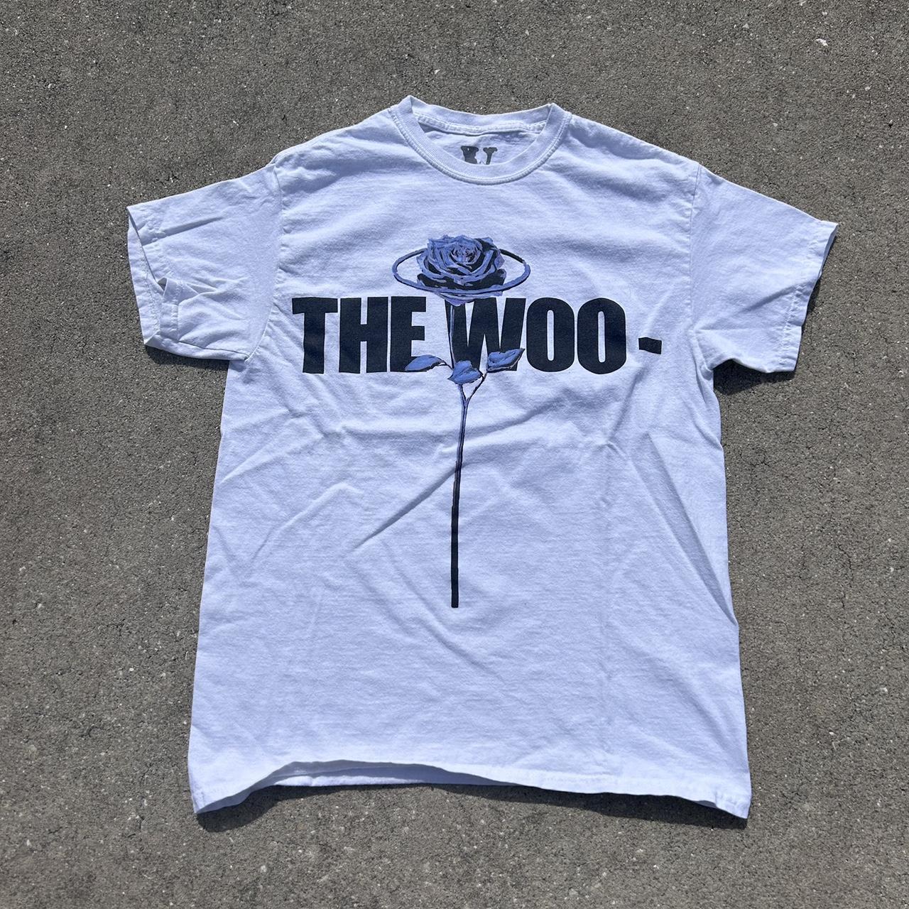 V-lone X Pop smoke The Woo t-shirt Collar to bttm:... - Depop