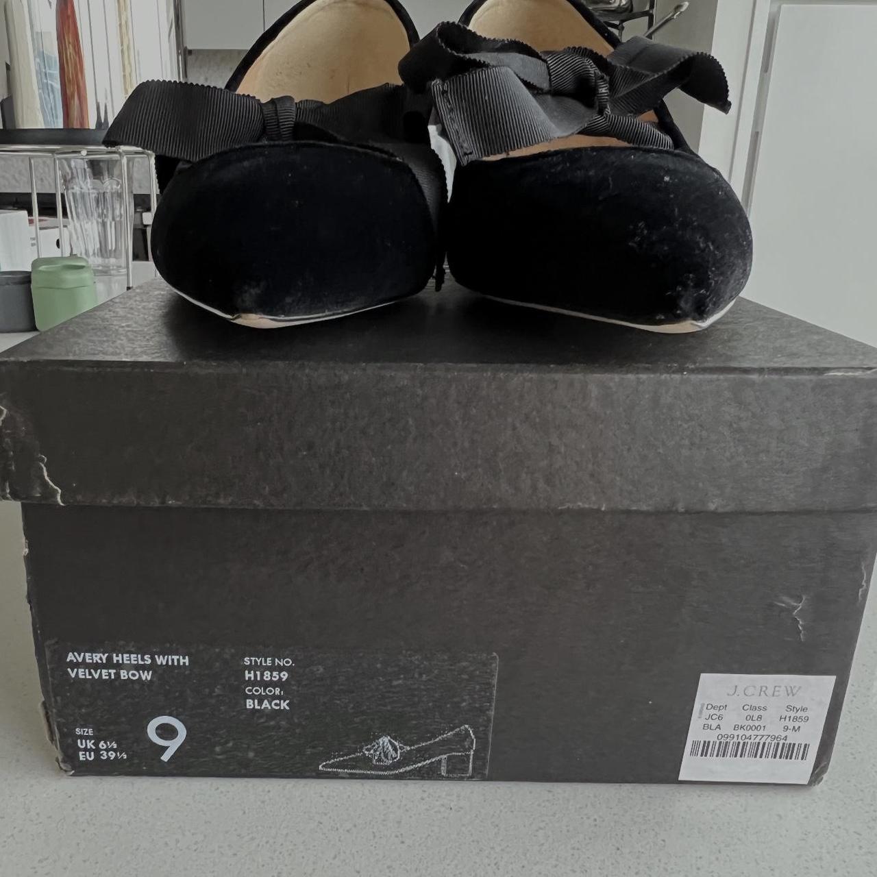 Crew Avery velvet pumps with bow,