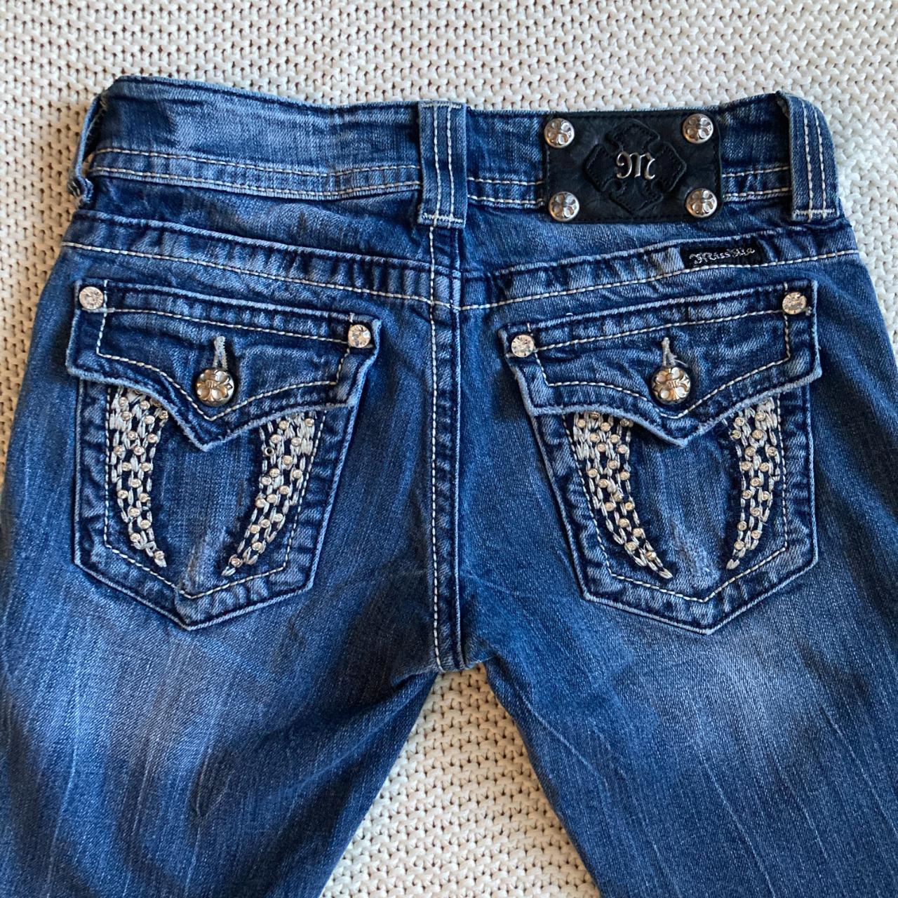 Cute Miss Me Bootcut Jeans Size 26 Inseam:... - Depop