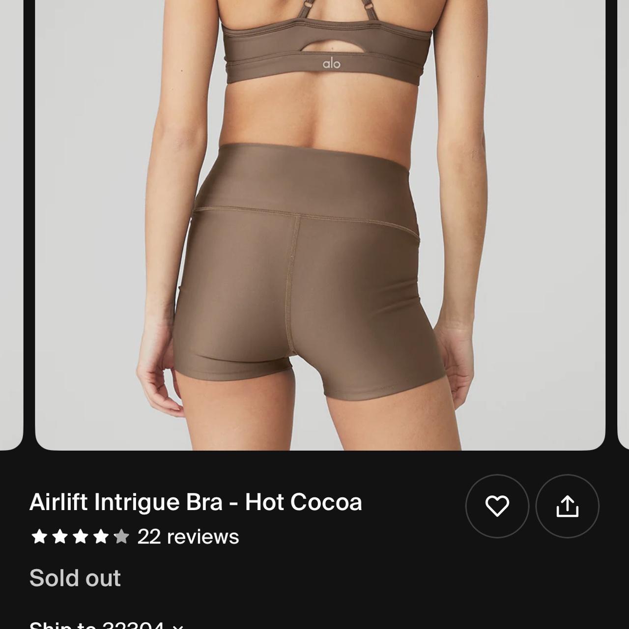 Alo yoga airlift set - hot cocoa size XS. Sold out