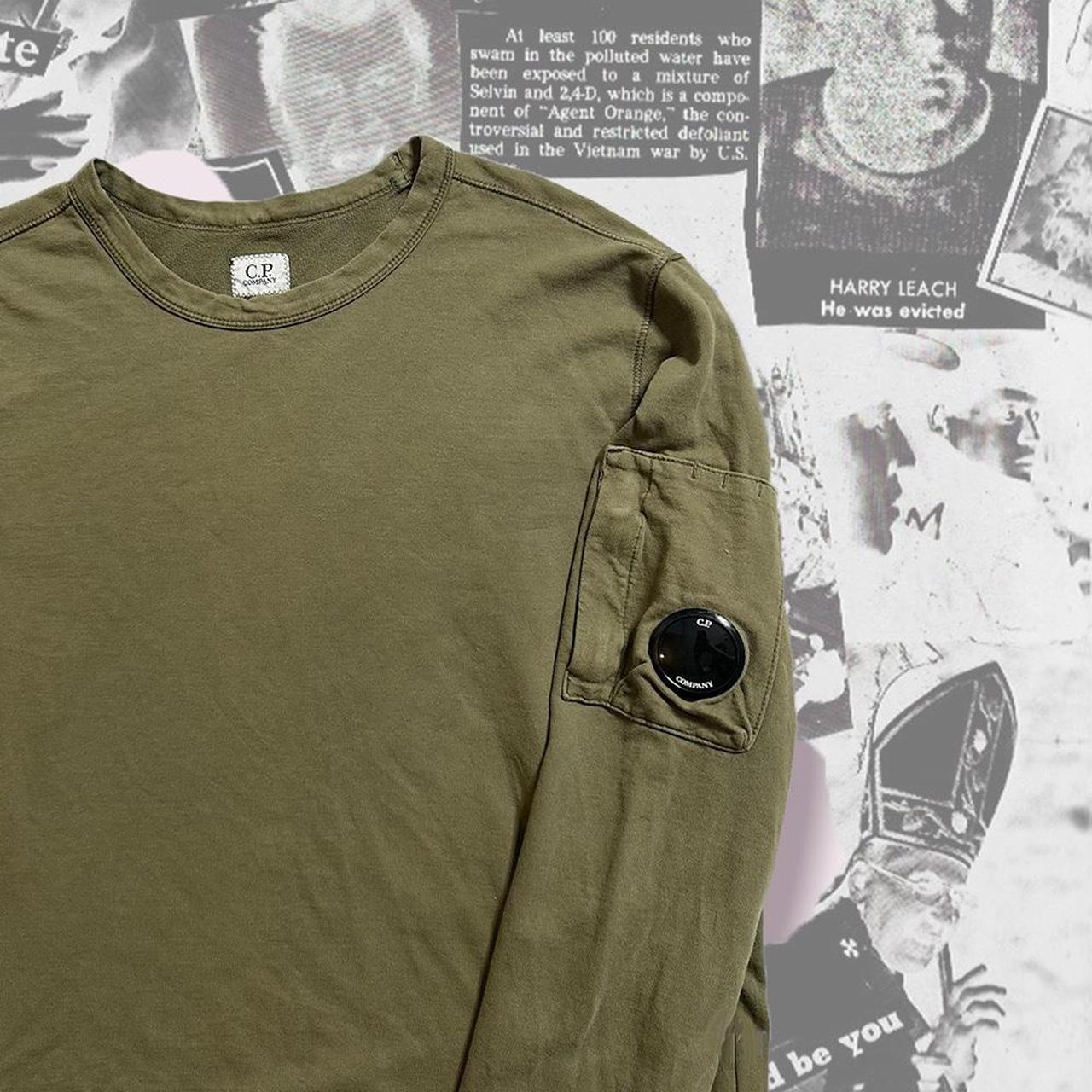 CP Company Men's Khaki Sweatshirt Depop