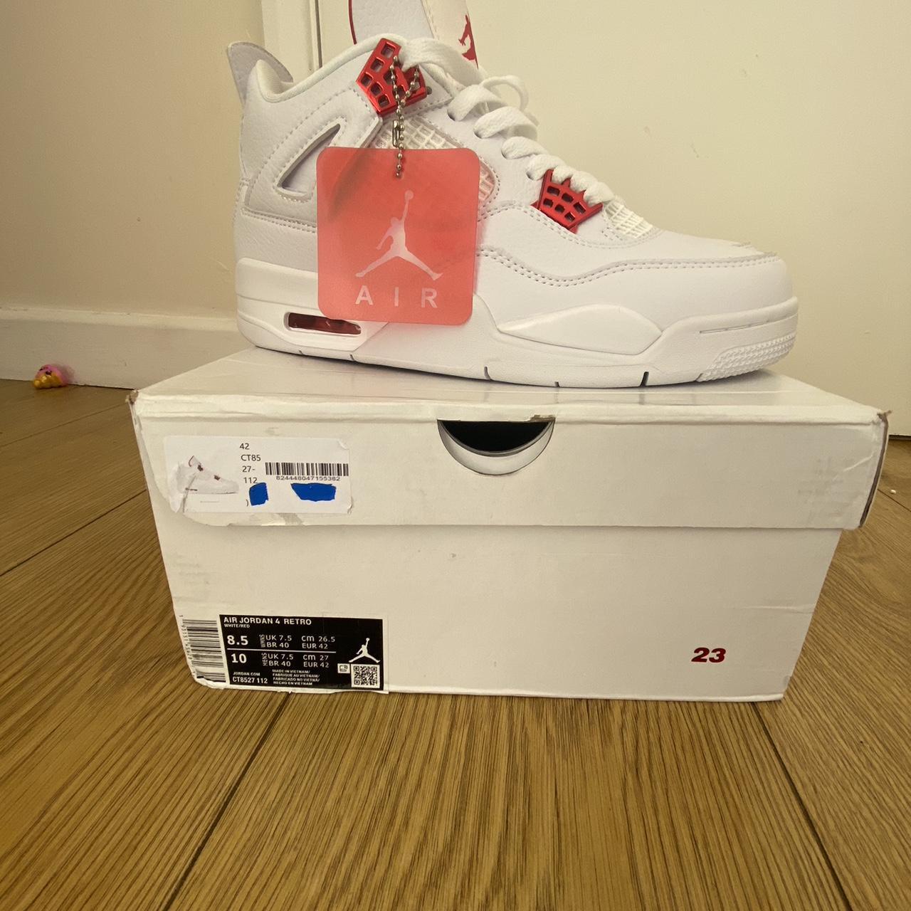 jordan 4 metallic red retail