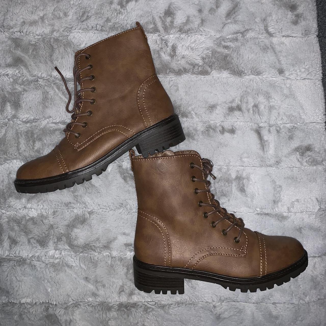 Coffee brown biker boots 🥾 Perfect for styling for... - Depop