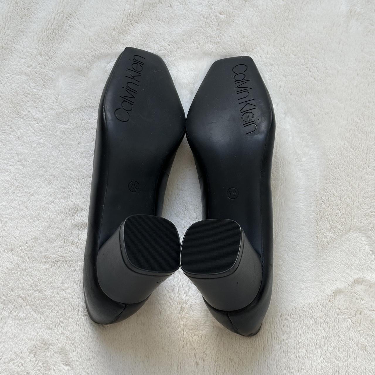 calvin klein block heel