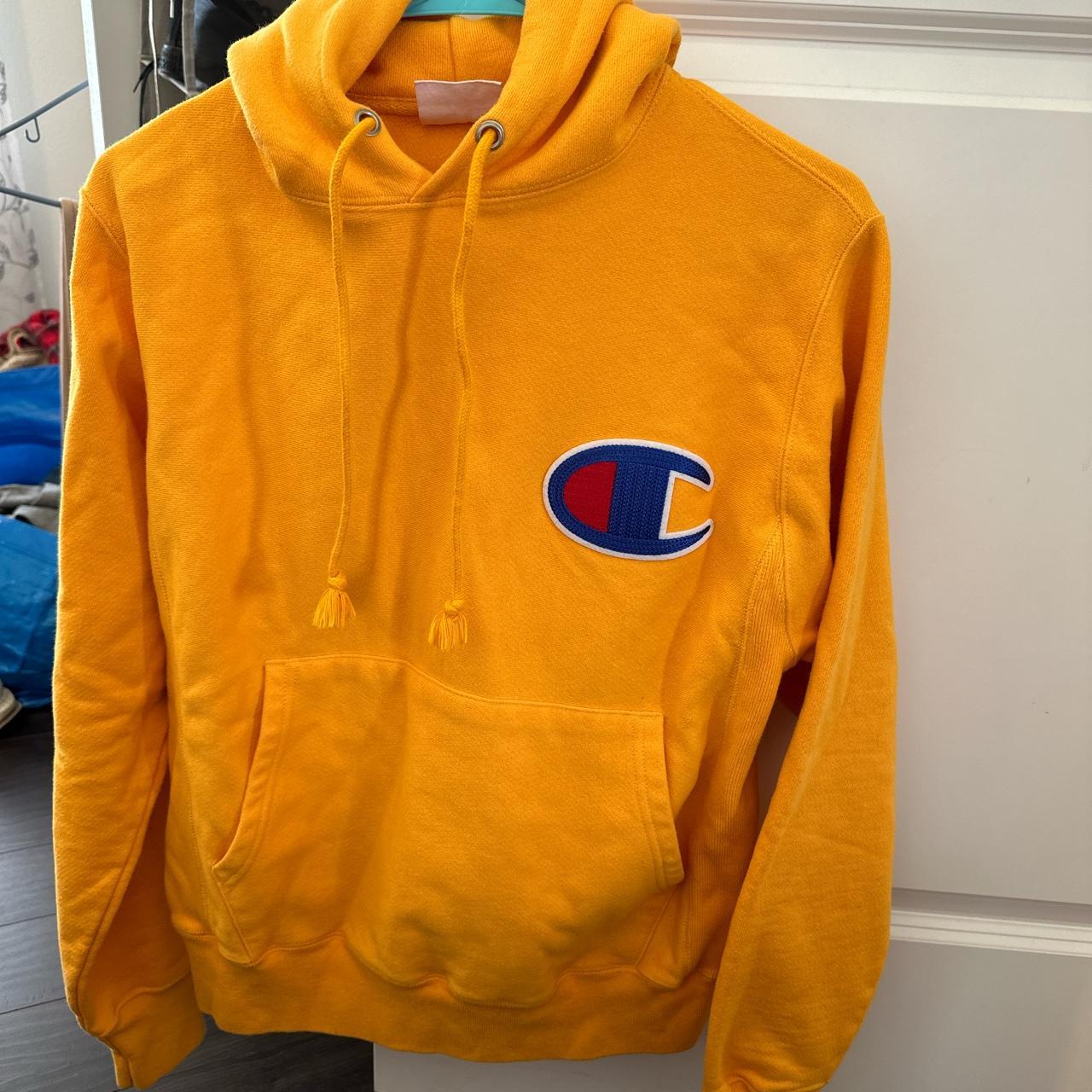 Mens champion hotsell hoodie yellow