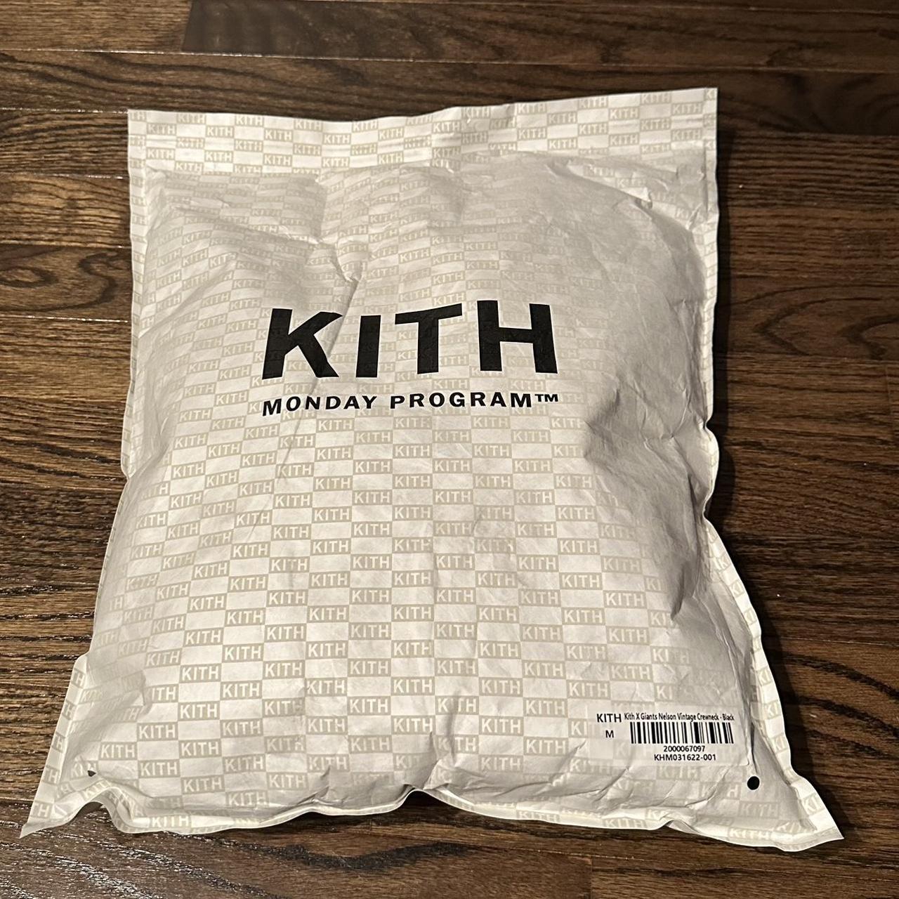 Kith x NFL Giants Nelson Vintage Crewneck Black