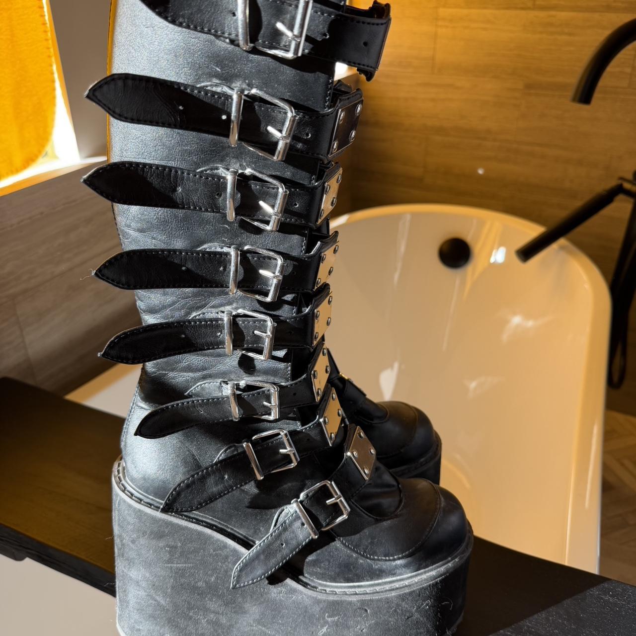 Demonia Women's Knee high Boots - Black - US 10 –… - image 1