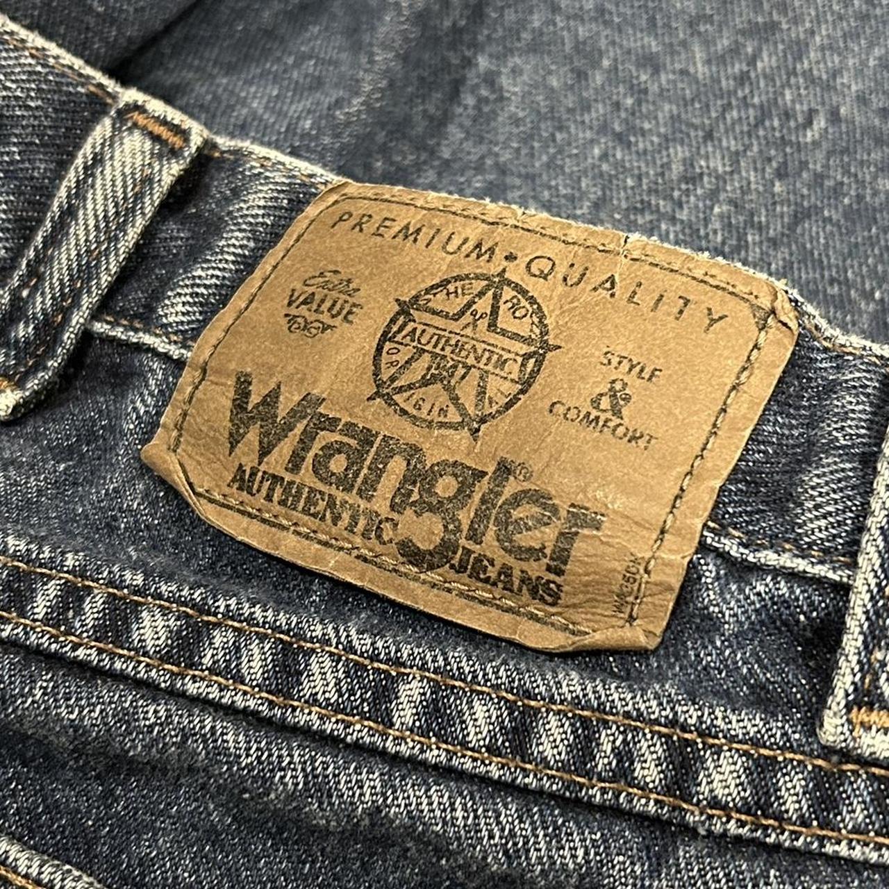 Y2k vintage blue Wrangler jeans Waist size... - Depop